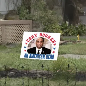 Cory Booker An America Hero 2025 Yard Sign