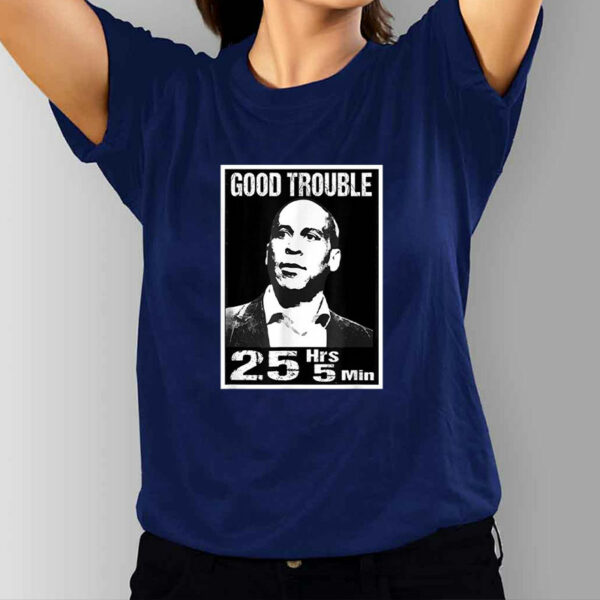 Cory Booker Good Necessary Trouble 25 Hrs And 5 Mins T-Shirt