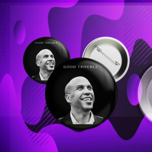 Cory Booker Good Trouble Button