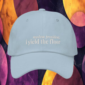 Cory Booker, Madam President, I yield the floor Hat