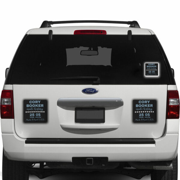 Cory Booker Made History 2025, 25 Hours and 5 Minutes Sticker ,Car Magnet