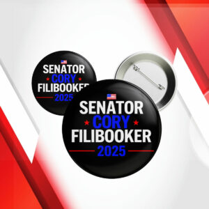 Cory Booker Senator Filibuster New Jersey Button