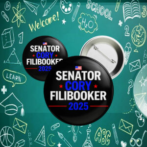 Cory Booker Senator Filibuster New Jersey Button