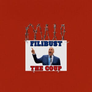 Filibust The Coup Cory Booker Yard Sign