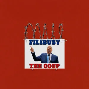 Filibust The Coup Cory Booker Yard Sign