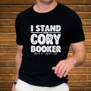 I Stand With Cory Booker 2025 T-Shirt