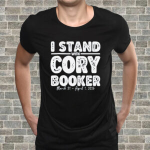 I Stand With Cory Booker 2025 T-Shirt