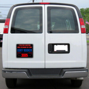 I Yield for a Question While Retaining the Floor 2025, Cory Booker Sticker, Car Magnet