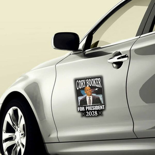 Official Cory Booker For President 2028 Election Sticker, Car Magnet