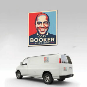 Official Senator Cory Booker 25 Hrs 5 Mins Sticker ,Car Magnet
