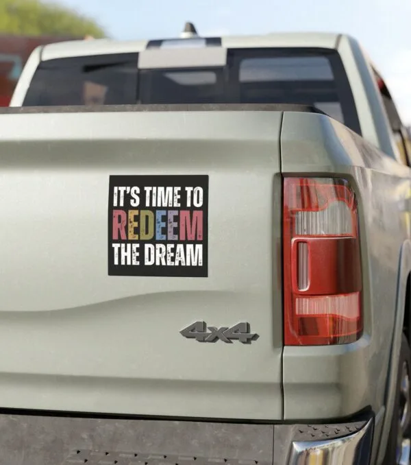 Redeem The Dream Car Magnets, Sticker