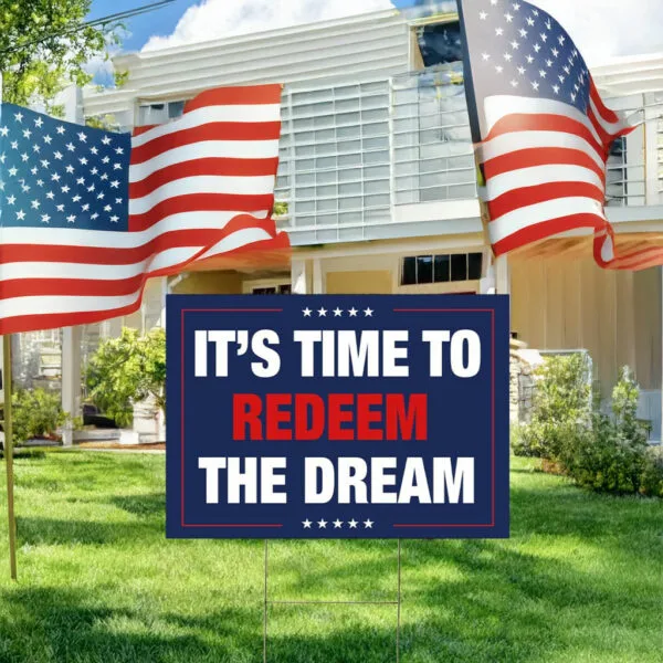 Redeem the Dream Yard Sign, Cory Booker Protect Social Security Sign