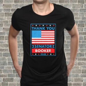 Thank you Senator Cory Booker 25 hours and 5 minutes T-Shirt