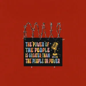 The Power Of The People Is Greater Than The People In Power, Cory Booker Yard Sign